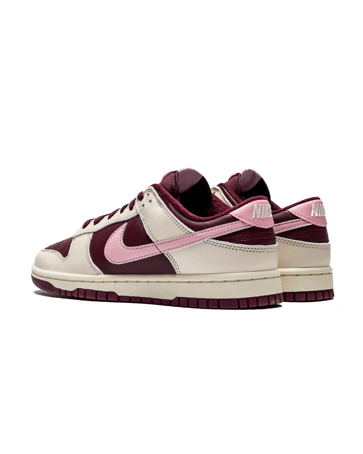Nike Dunk Low Retro PRM - Pale Ivory / Med Soft Pink / Night Maroon - Image 14