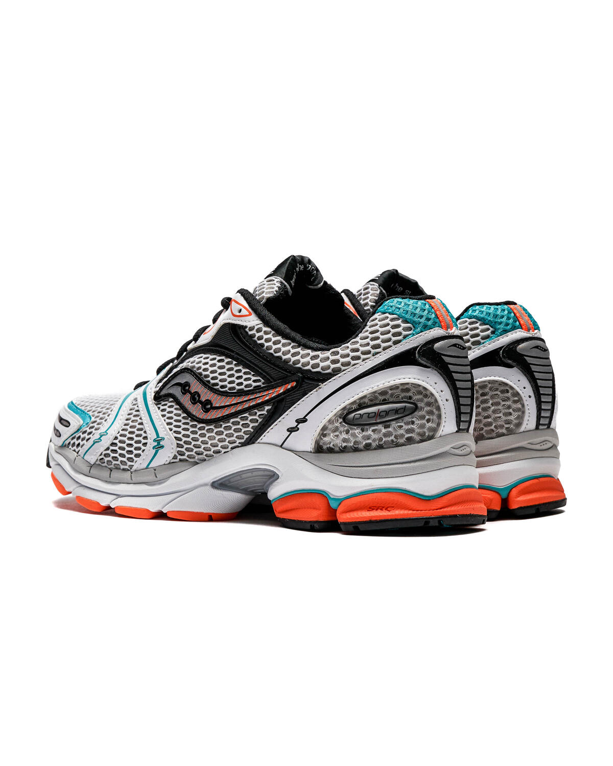 Saucony Progrid Triumph 4 White/Silver/Teal/Orange - Image 4