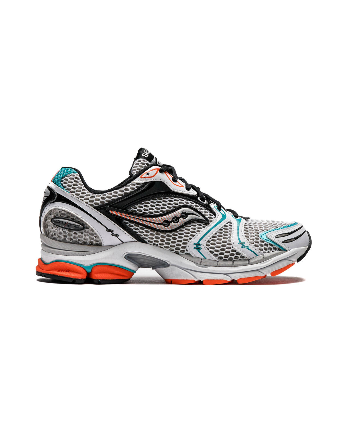 Saucony Progrid Triumph 4 White/Silver/Teal/Orange - Image 2