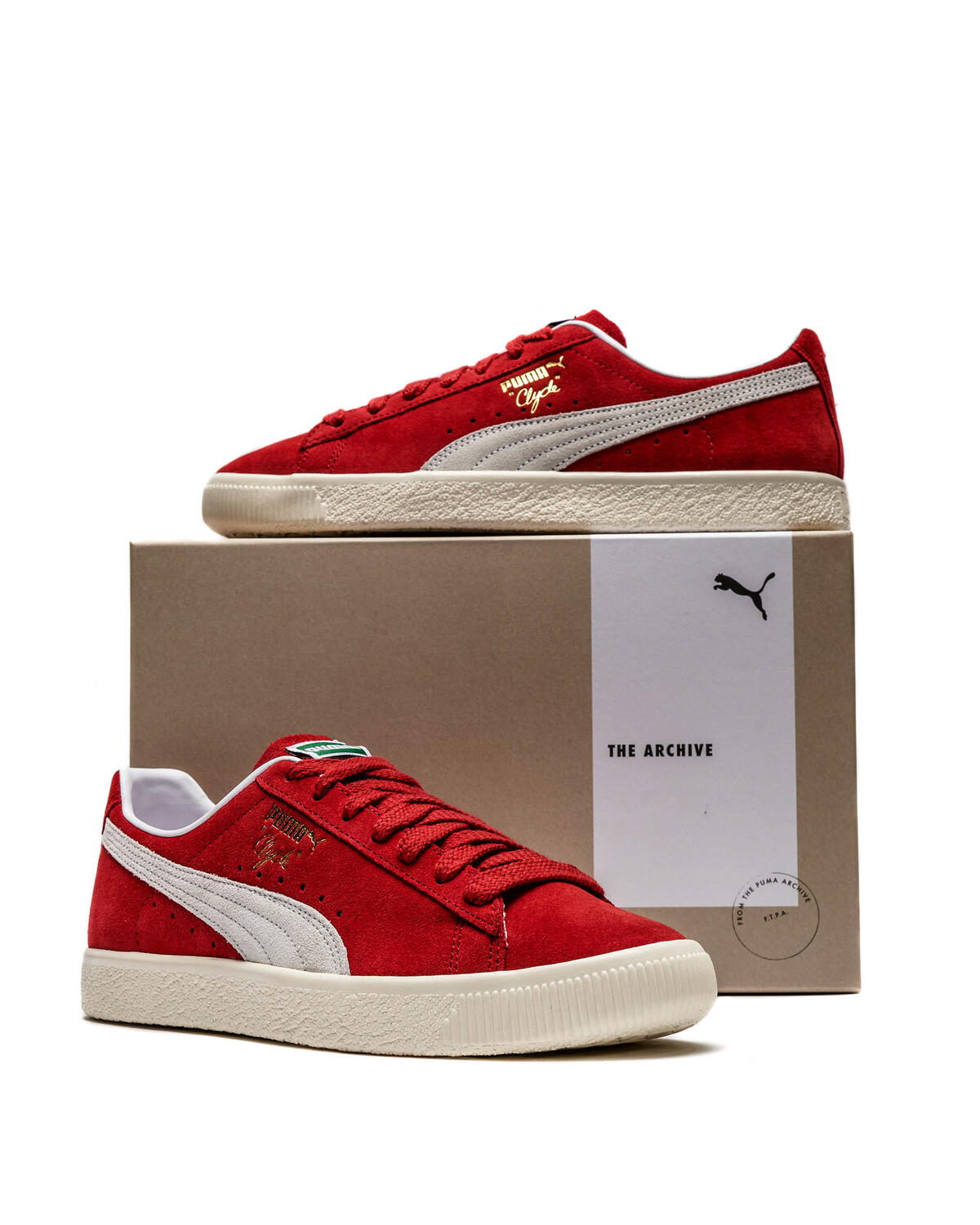 Clyde OG "Walt Frazier" For All Time Red/Puma White/Pristine - Image 6