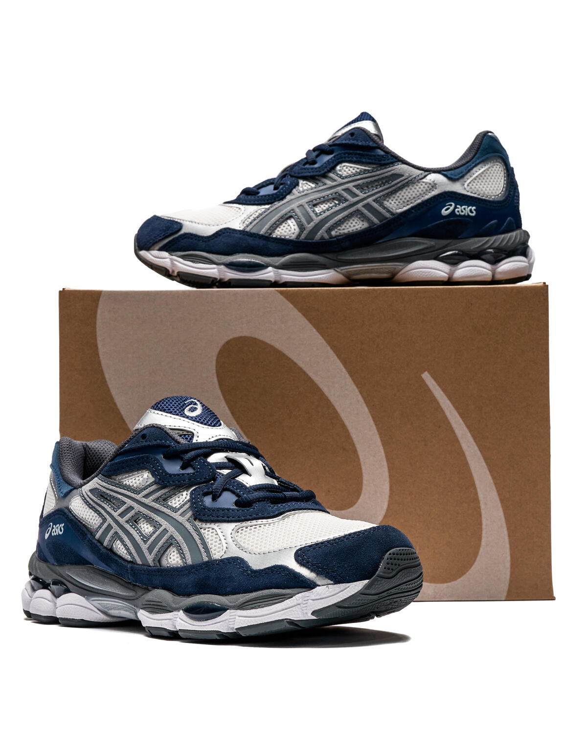 Asics x Yankees Mens Gel-NYC Shoes 'Cream/Steel' - Image 6