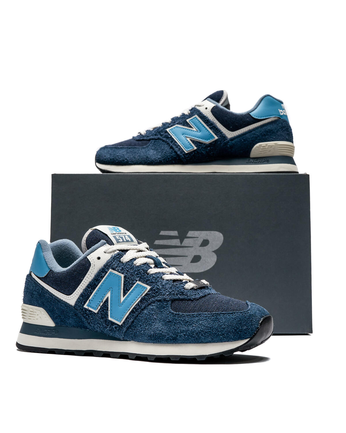 New Balance ML574 HL2 (Navy / Grün) - Image 6