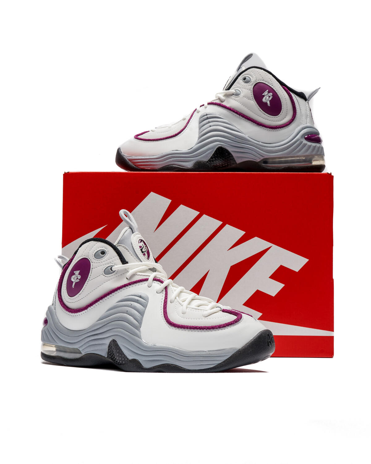 Nike Air Penny 2 'Summit White / Rosewood - Wolf Grey - Black' (Women's) - Image 17