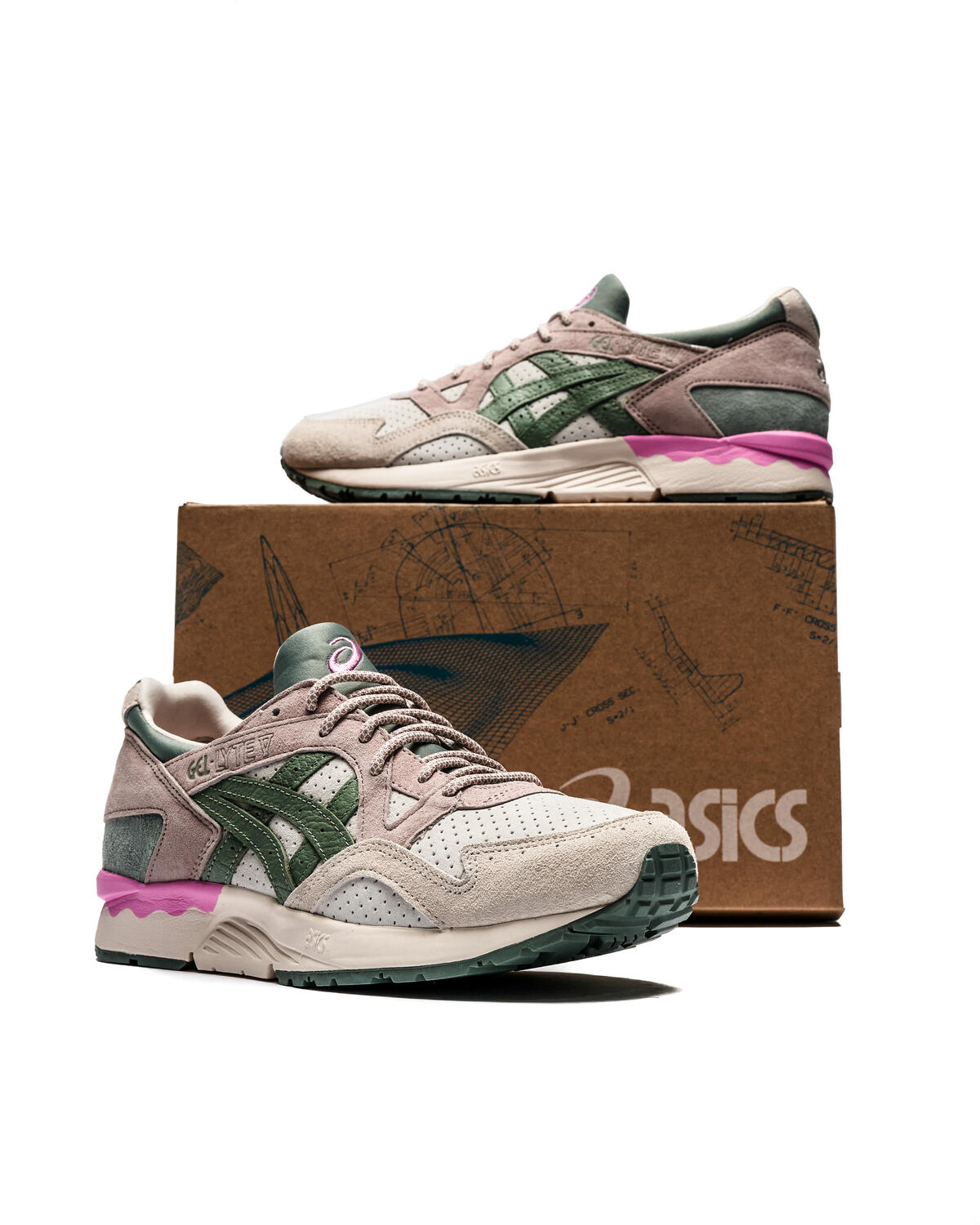 Asics x Mita SportStyle Gel-Lyte V "Spring In Japan" Cream/Slate Grey (Women's) - Image 12