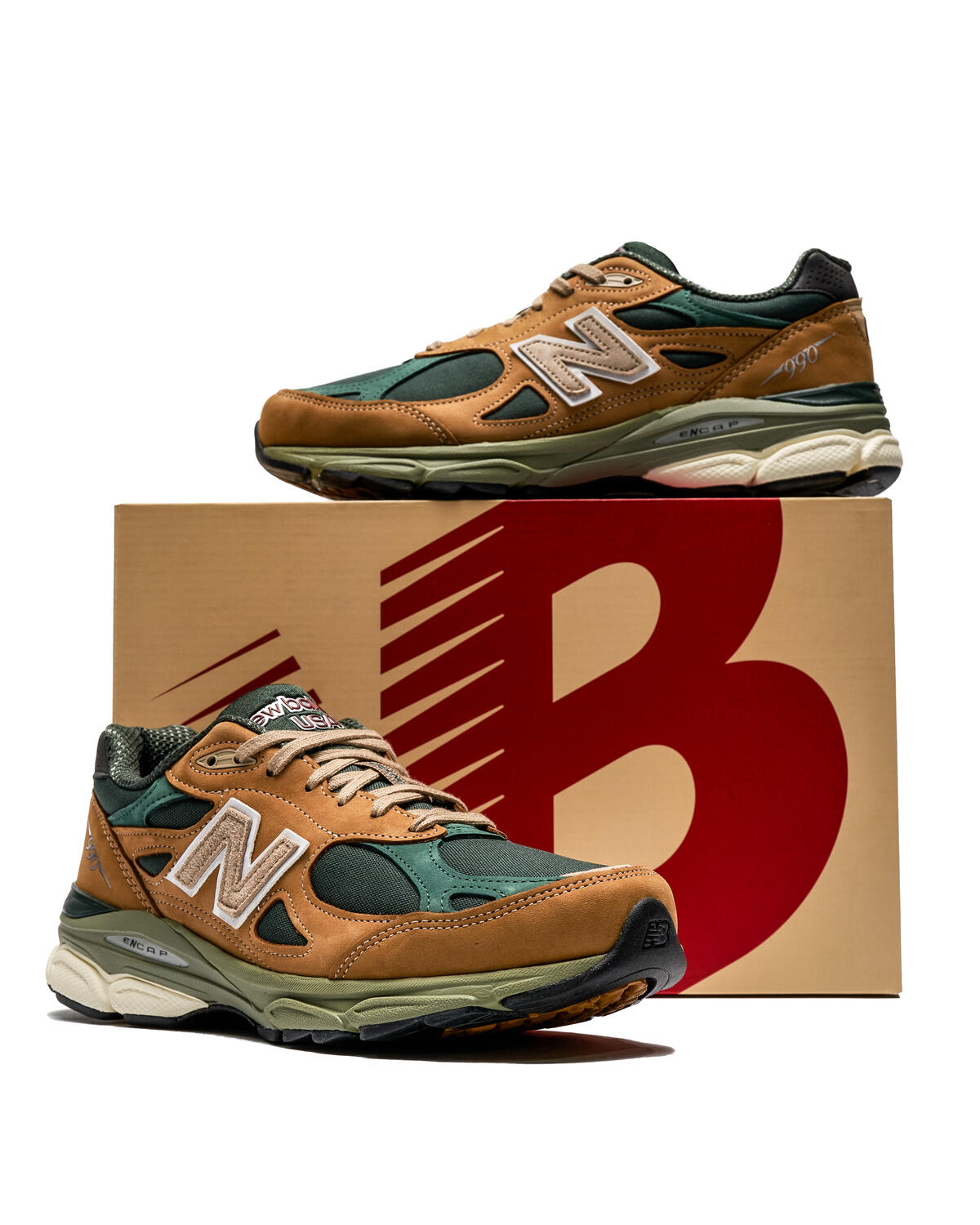 M990WG3 Made in USA - Tan/Green - Image 6