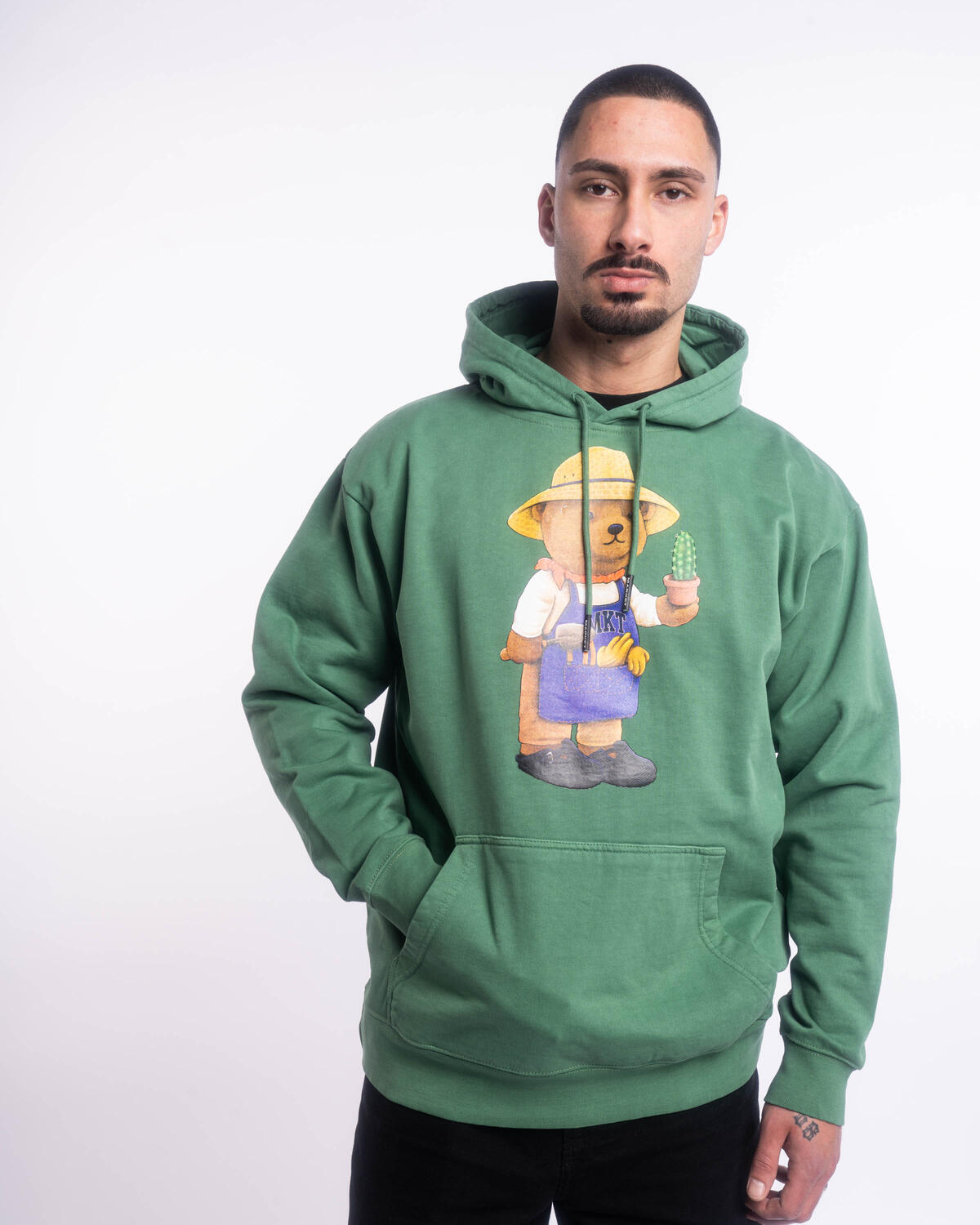 Market Botanical Bear Hoodie - Image 3
