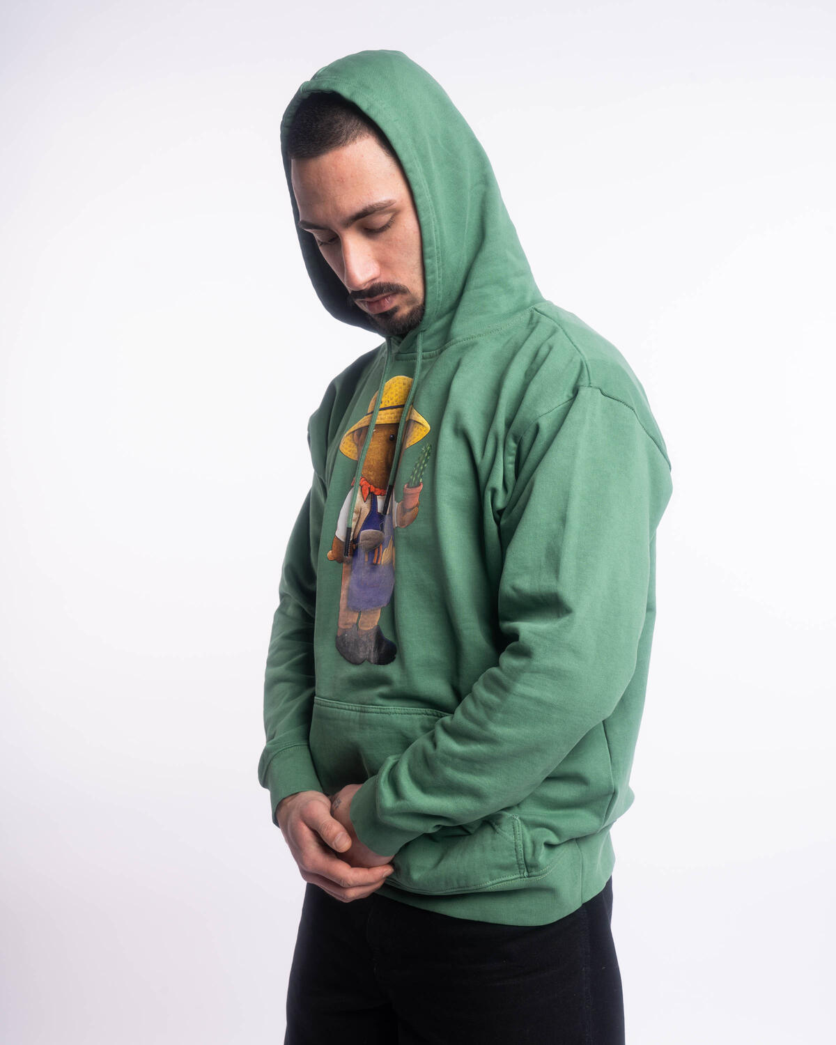 Market Botanical Bear Hoodie - Image 4