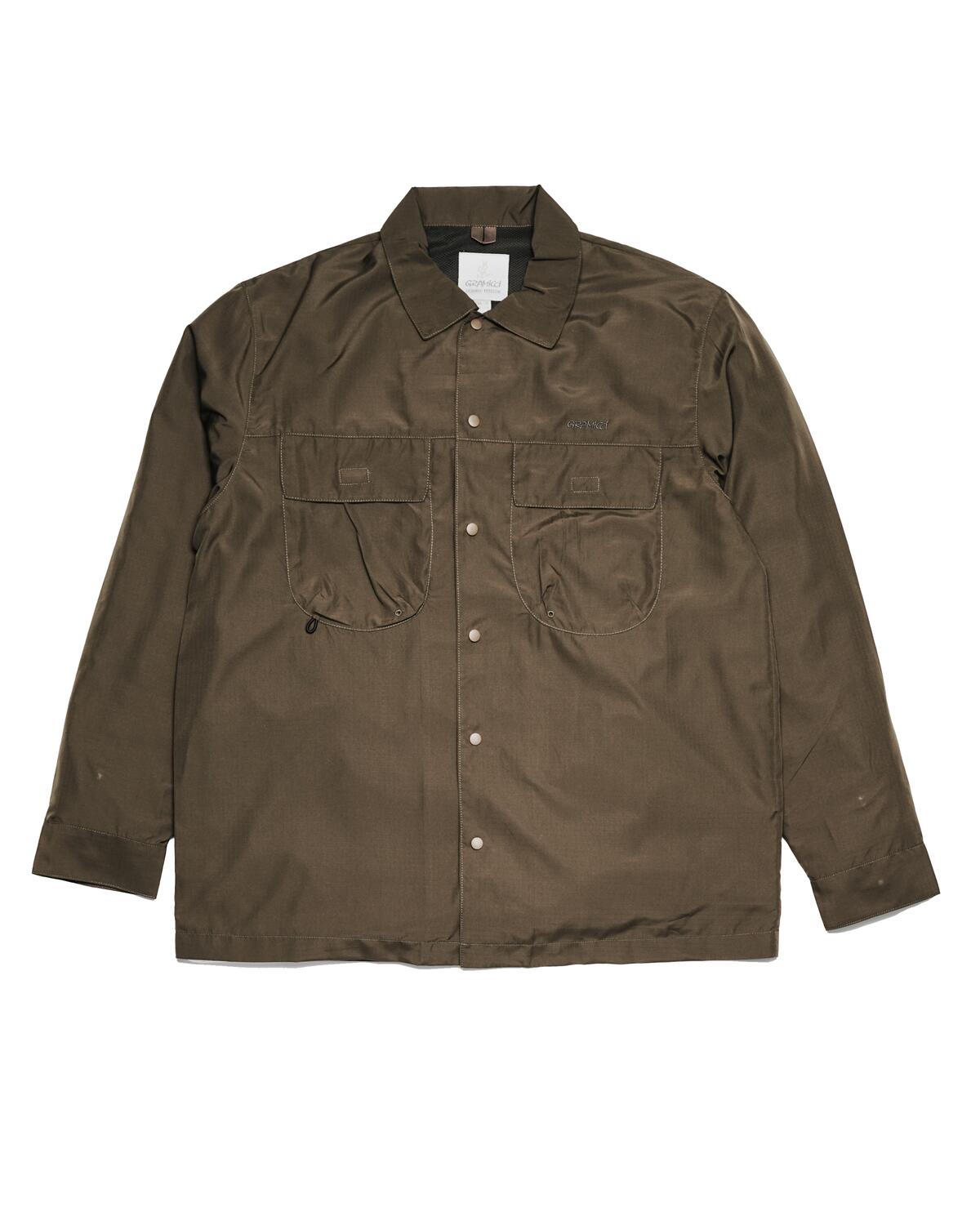 Gramicci LIGHT RIPSTOP UTILITY SHIRT | G3SM-J024-OLI | AFEW STORE