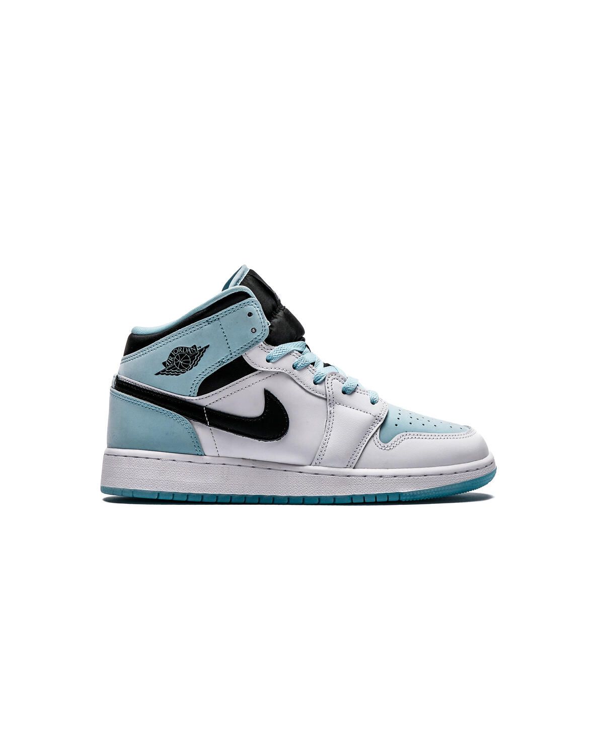 Air Jordan 1 Mid White / Blue (Grade School) - Image 2