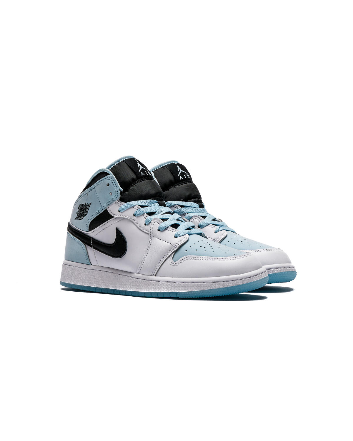 Air Jordan 1 Mid White / Blue (Grade School) - Image 3