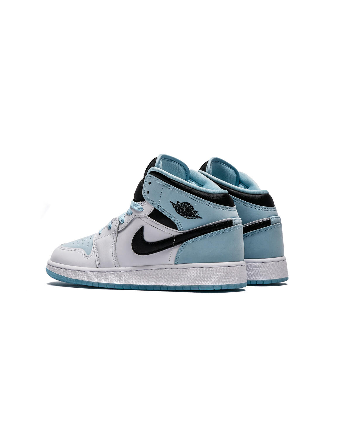 Air Jordan 1 Mid White / Blue (Grade School) - Image 4