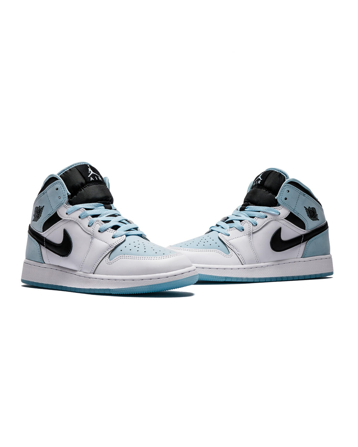 Air Jordan 1 Mid White / Blue (Grade School) - Image 5