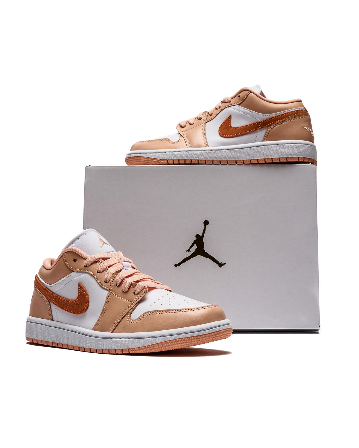 Nike WMNS Air Jordan 1 Low - Sunset Haze / Bright Citrus / White - Image 23