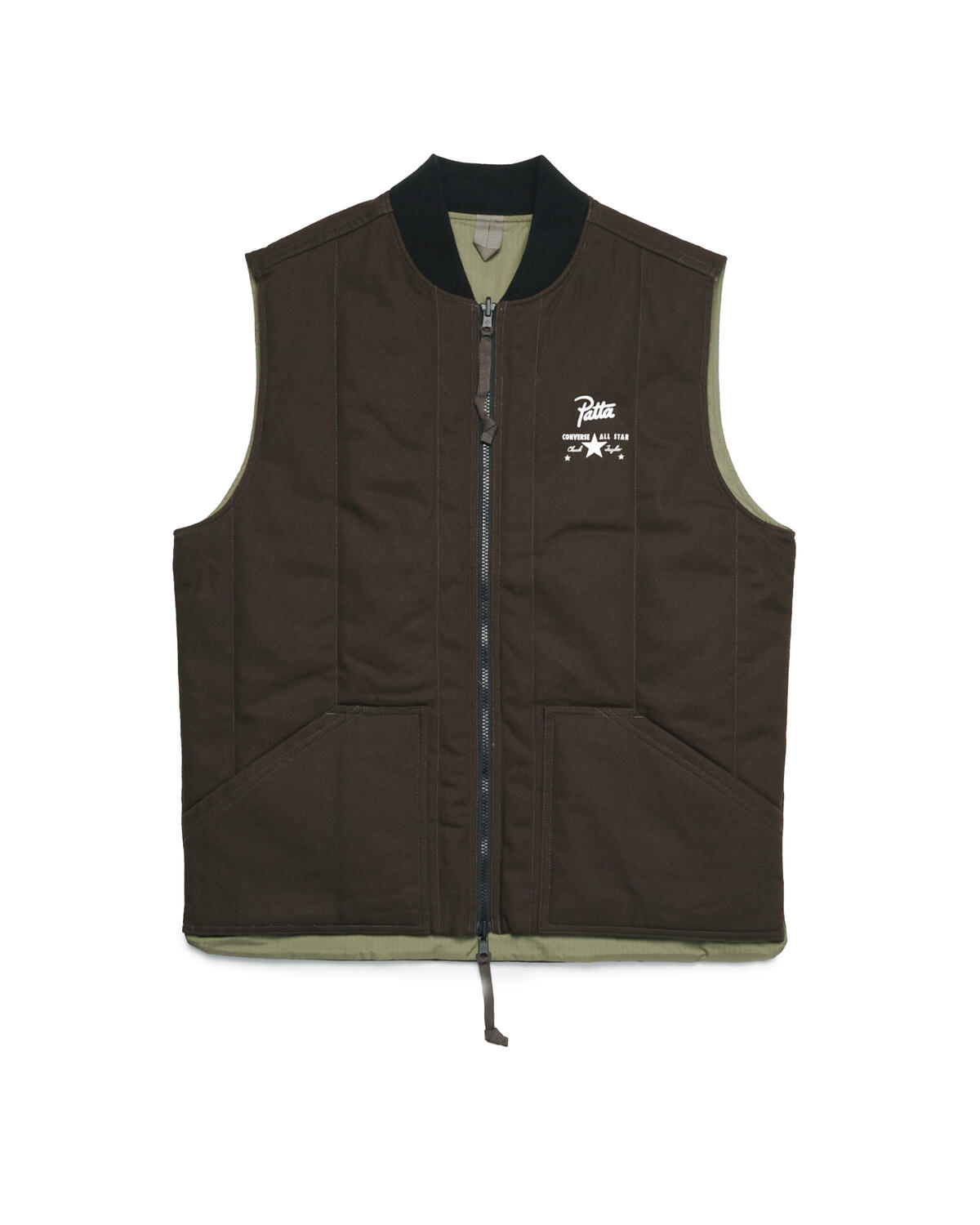 Converse x Patta Mens Utility Reversible Vest 'Java' - Image 2