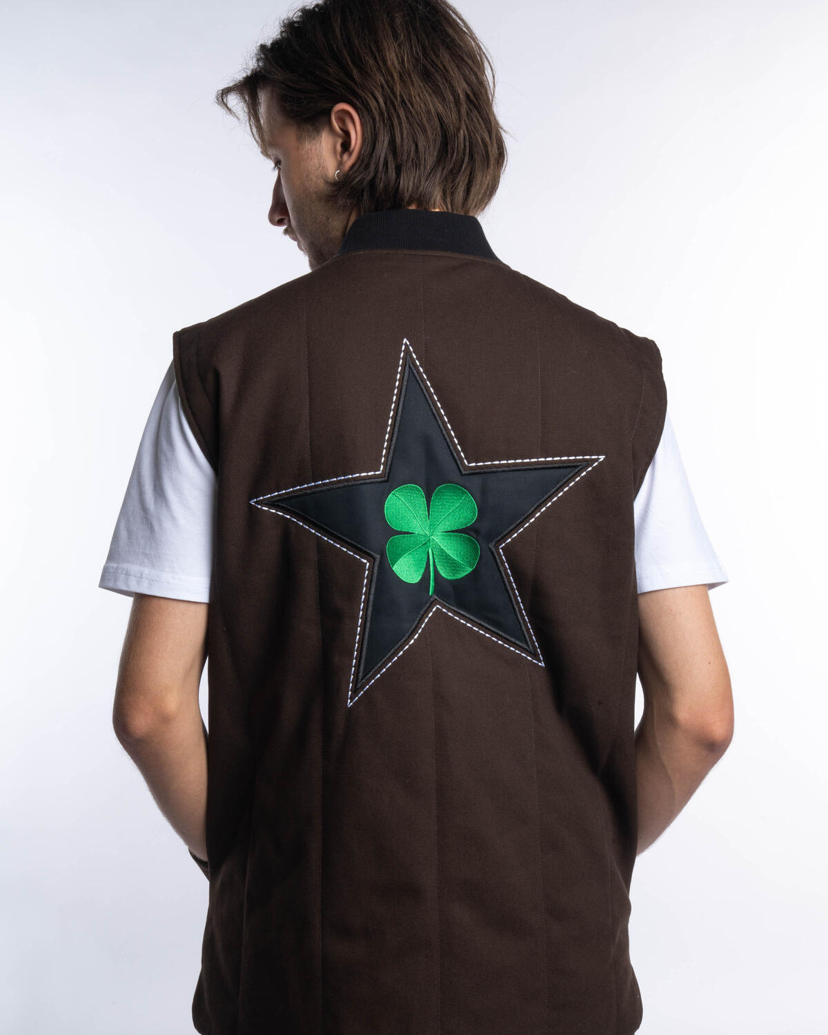 Converse x Patta Mens Utility Reversible Vest 'Java' - Image 4