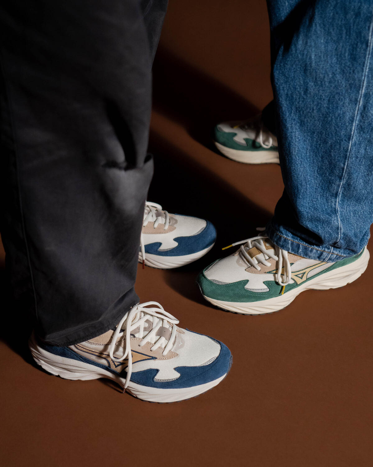 Mizuno Wave Rider Beta White / Beige / Blue - Image 17