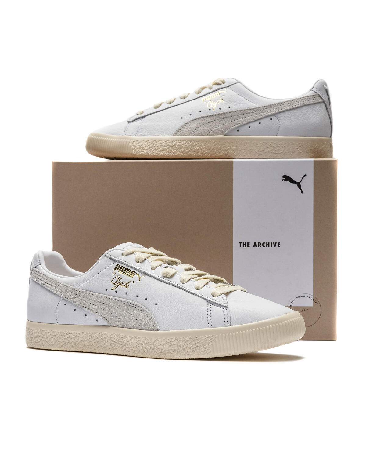 Puma Clyde White / Grey - Image 16