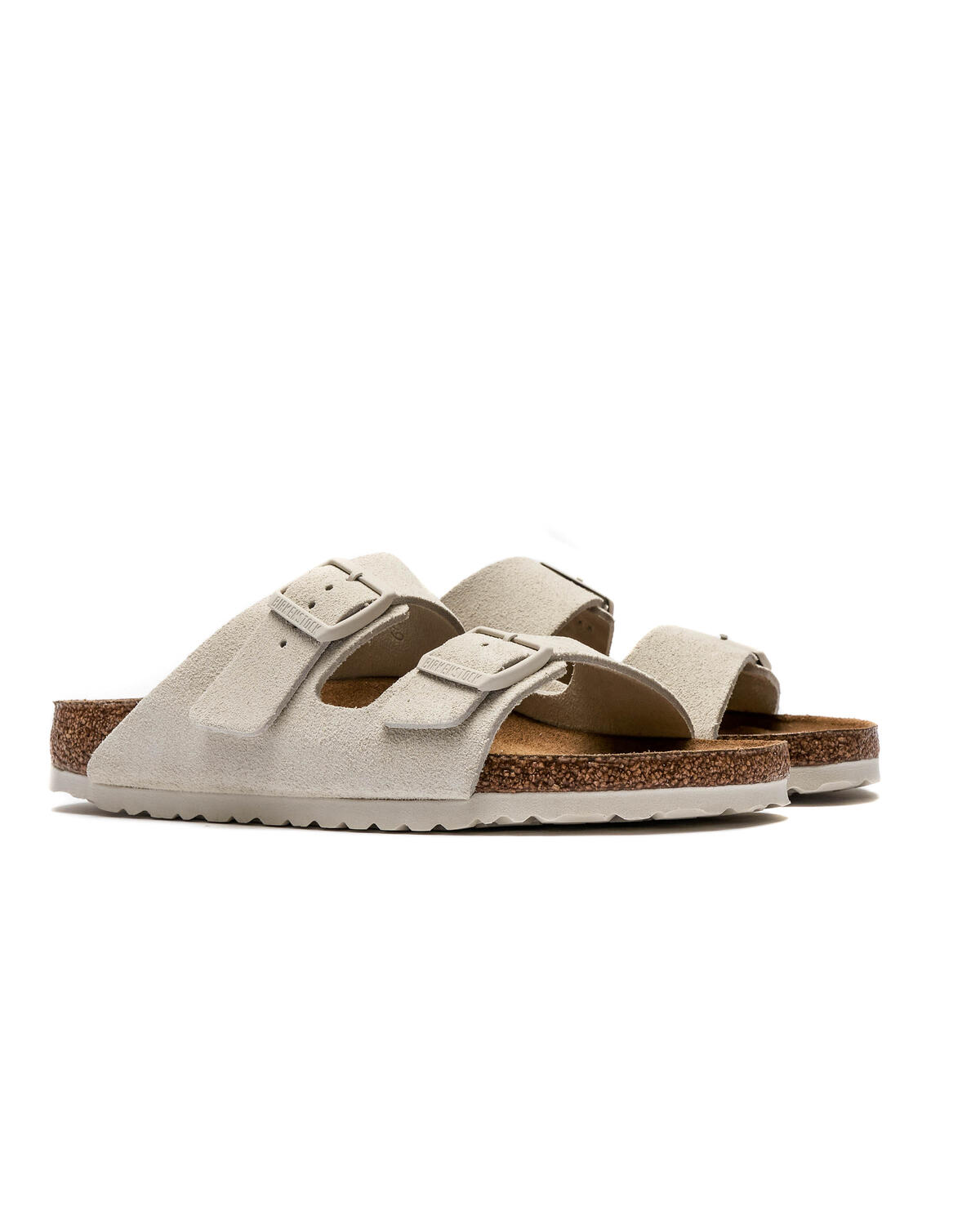Birkenstock Arizona Suede Leather Narrow Antique White Sko Hvit (Women's) - Image 9