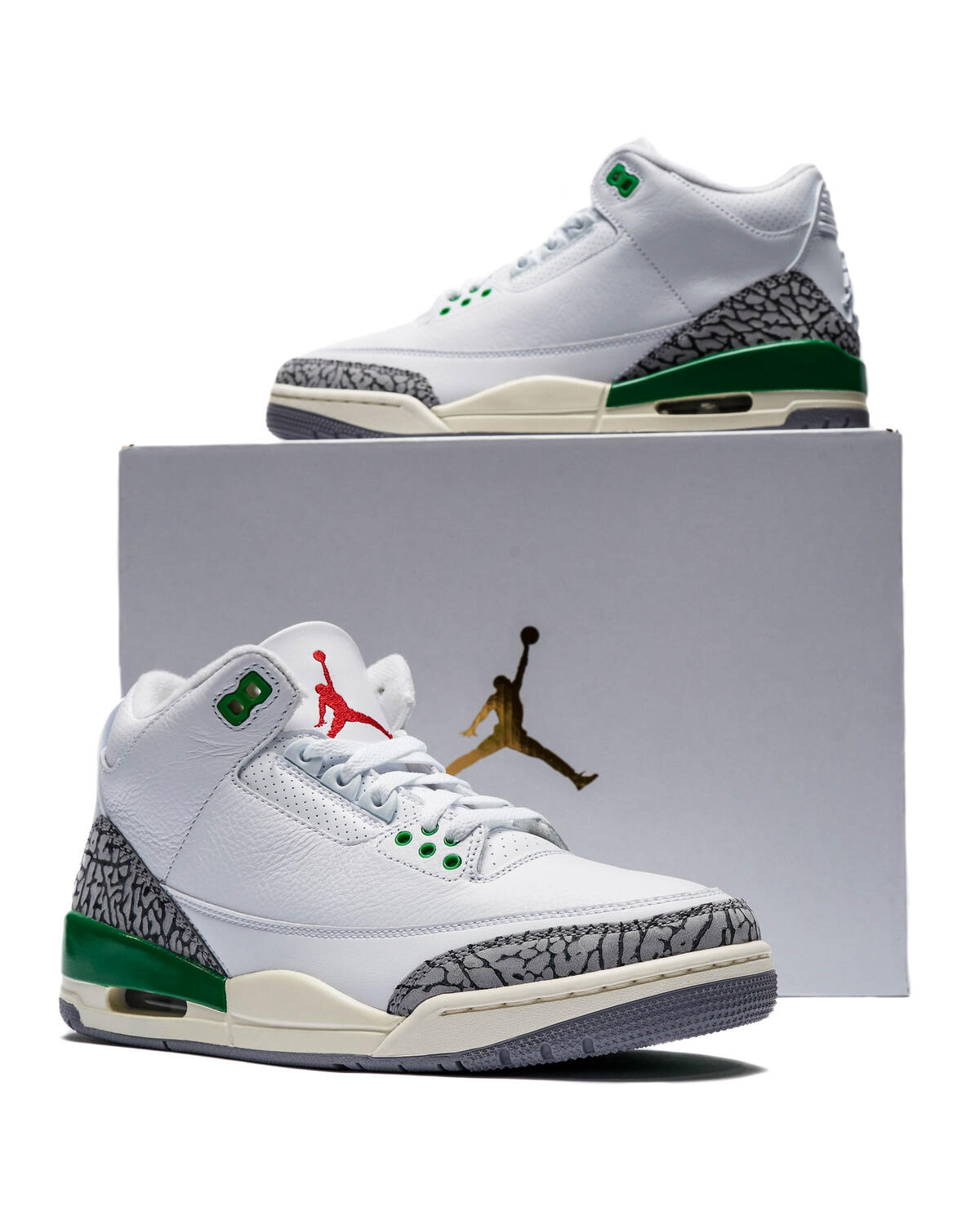 Air Jordan 3 Women's White/Green - Image 23