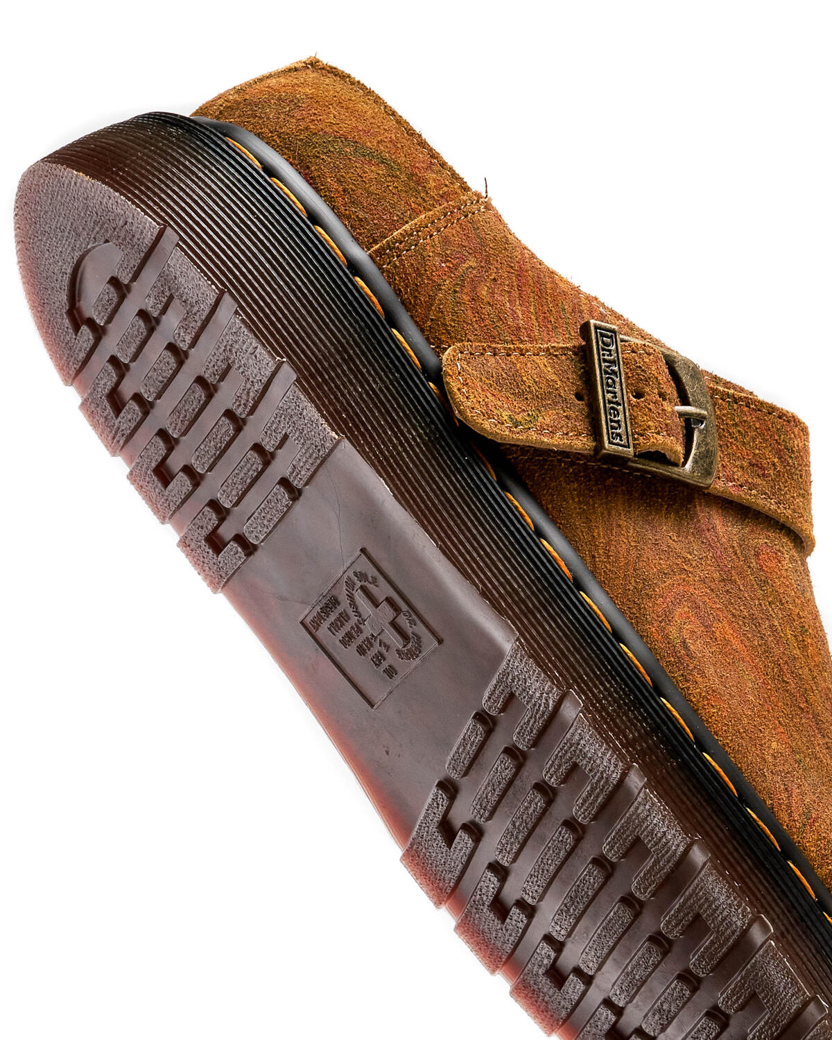 Dr. Martens Isham - Brown / Mustard Marble Hairy Suede - Image 16
