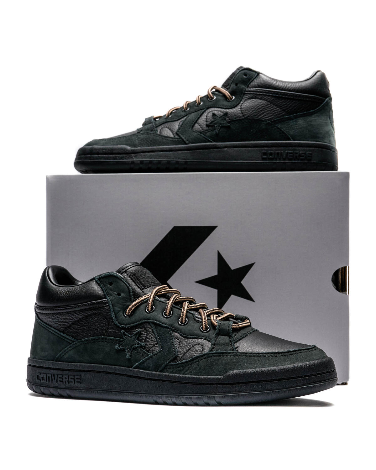 Converse x ALLTIMERS CONS FASTBREAK PRO x Alltimers Fastbreak Pro Mid - Black/Black - Image 12