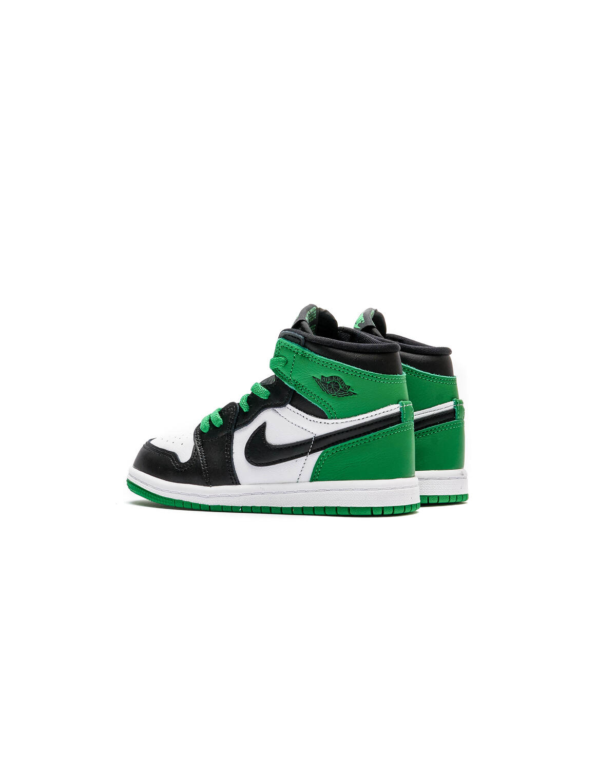 Air Jordan 1 Retro High OG (TD) - Black/Lucky Green/White - Image 4
