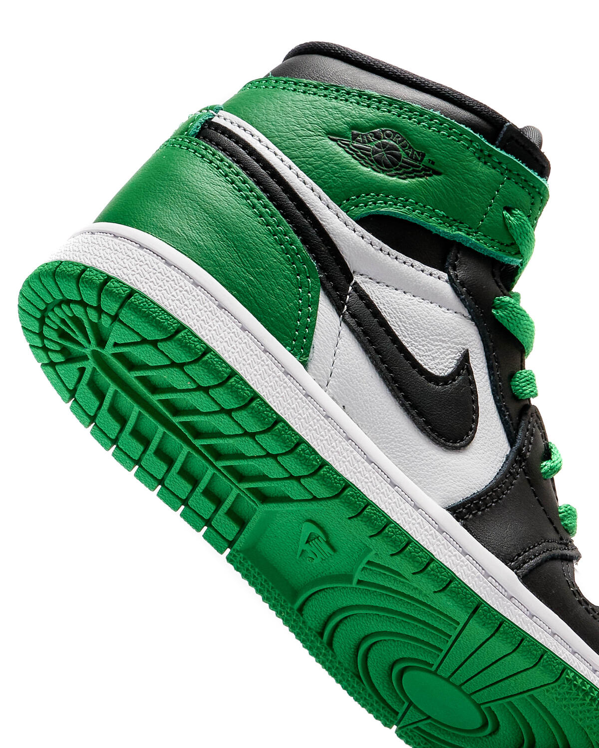 Air Jordan 1 Retro High OG (TD) - Black/Lucky Green/White - Image 7