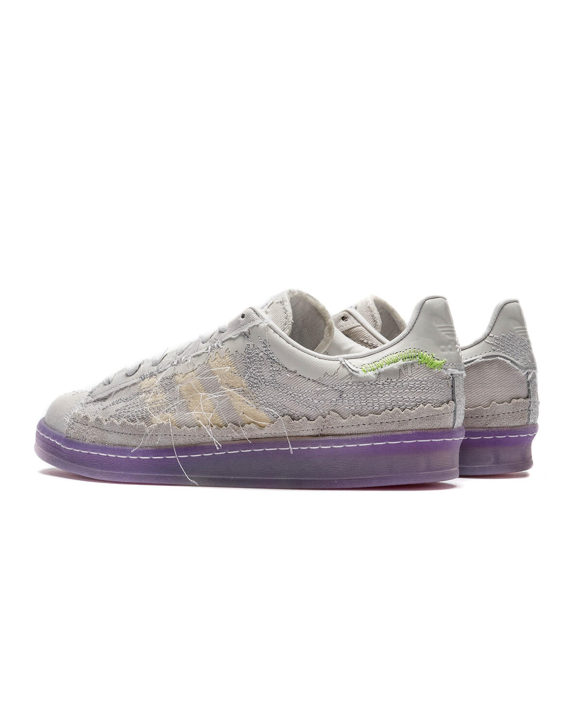 Adidas x Youth of Paris Campus 80s 'Crystal White/Grey/Solar Green' - Image 15