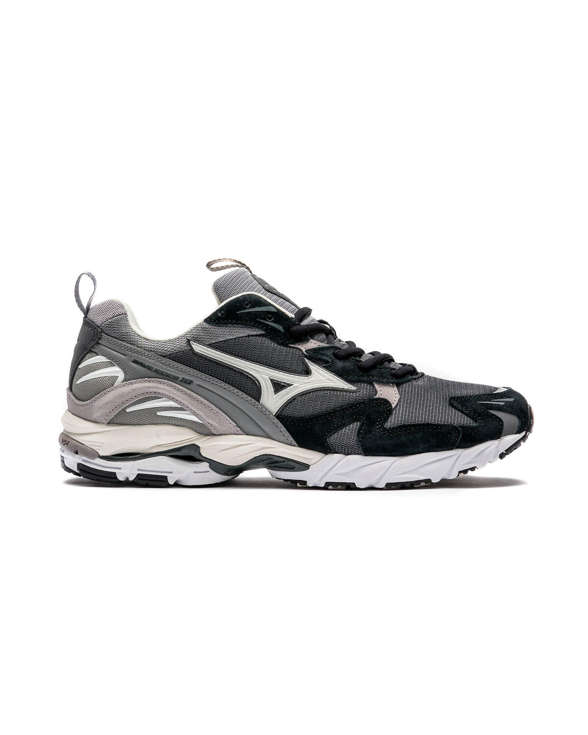 Mizuno Wave Rider 10 Premium 1st Pack "Opal Gray" (Grau / Schwarz) - Image 8