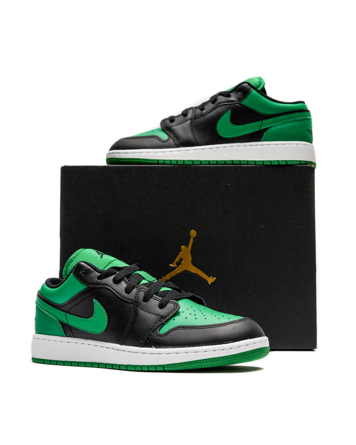 Air Jordan 1 Low Black/Black/Lucky Green - Image 29