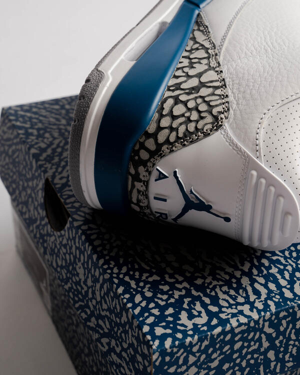 Nike Air Jordan 3 Retro White True Blue Wizards CT8532-148 GS Men's Size New
