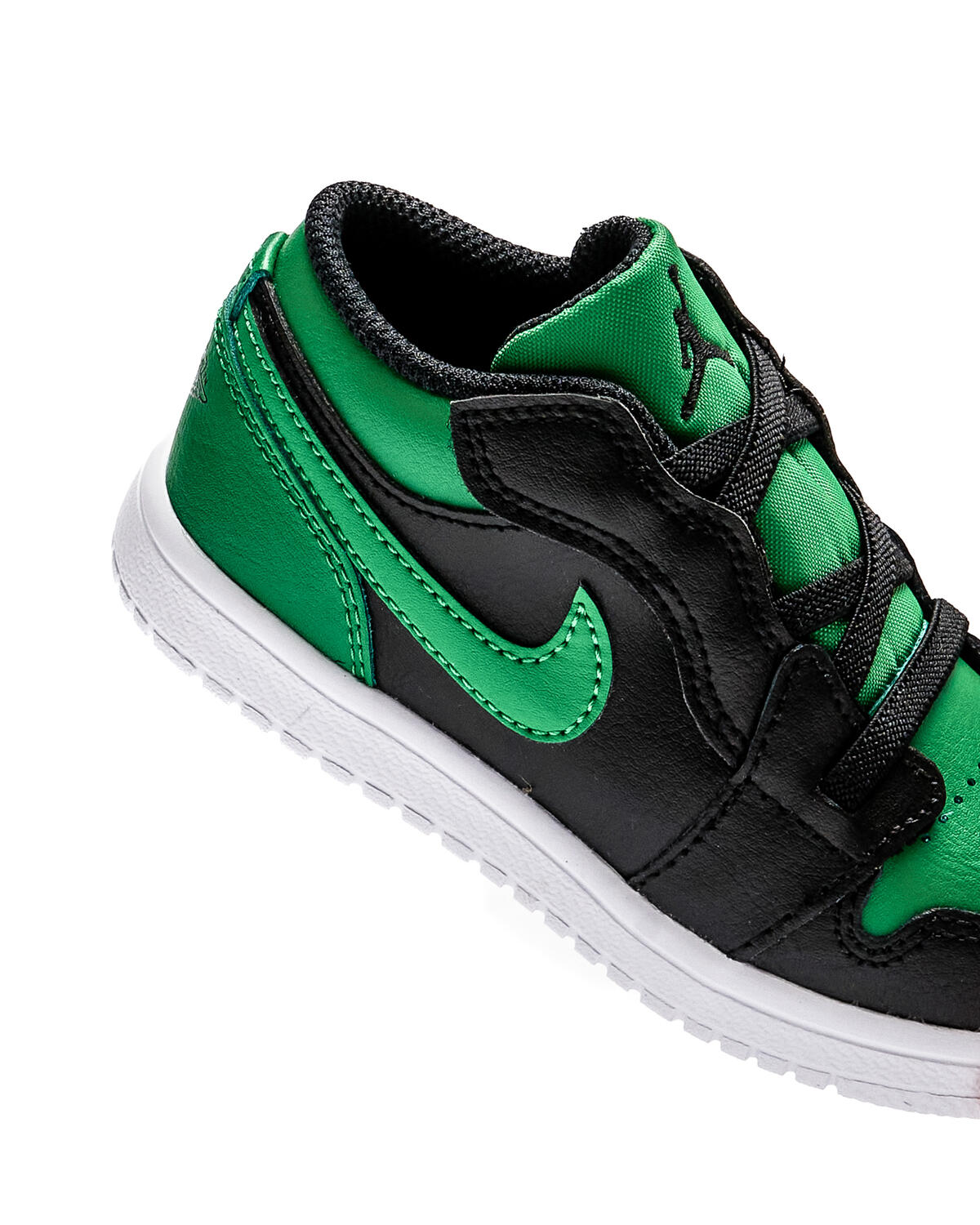 Nike Grade School Air Jordan 1 Low - Black / Lucky Green / White - Image 32