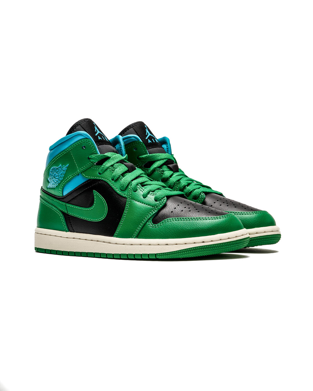 Air Jordan 1 Retro Mid Green/Blue (Women's) - Image 15