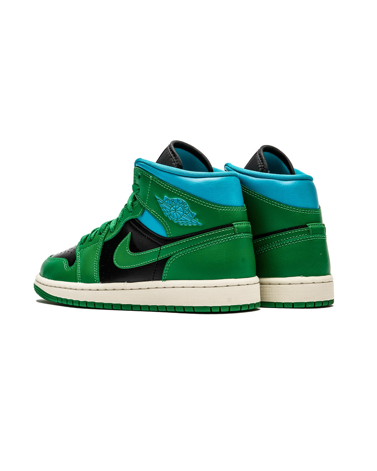 Air Jordan 1 Retro Mid Green/Blue (Women's) - Image 16