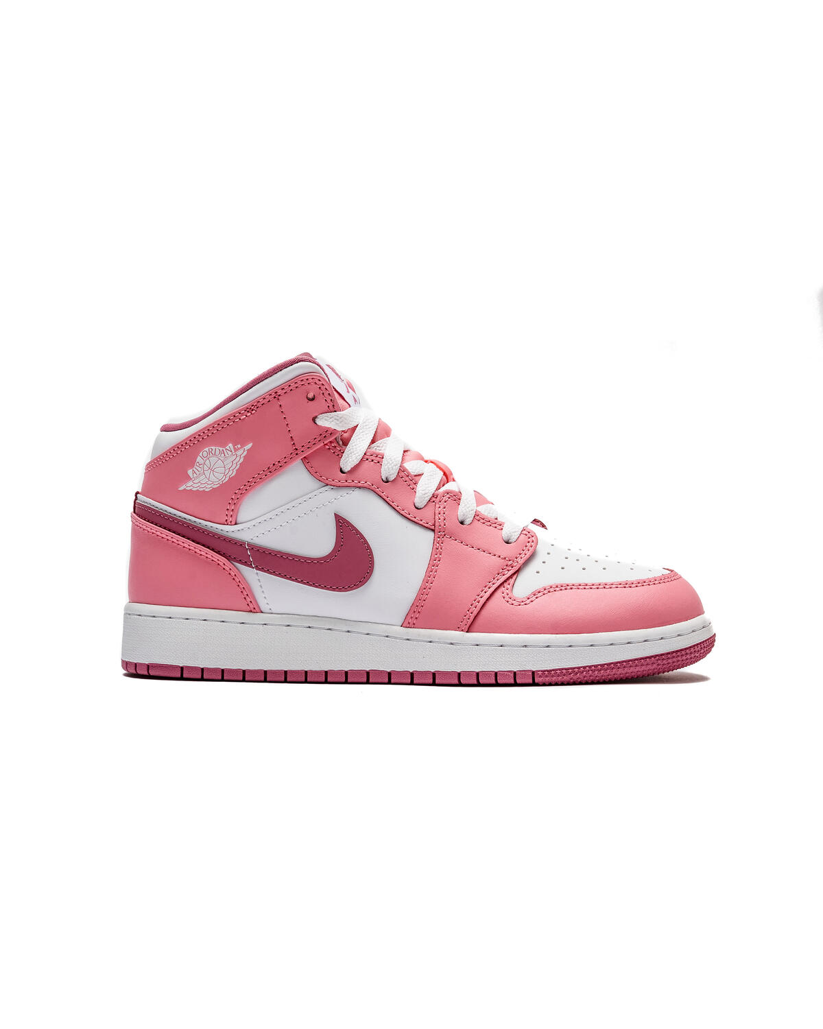 Air Jordan 1 Mid (GS) - Coral Chalk/Desert Berry/White - Image 30