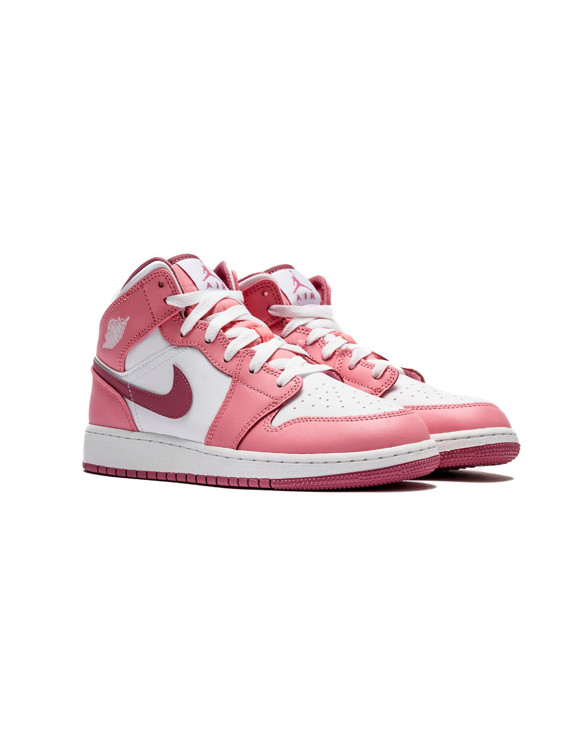 Air Jordan 1 Mid (GS) - Coral Chalk/Desert Berry/White - Image 31