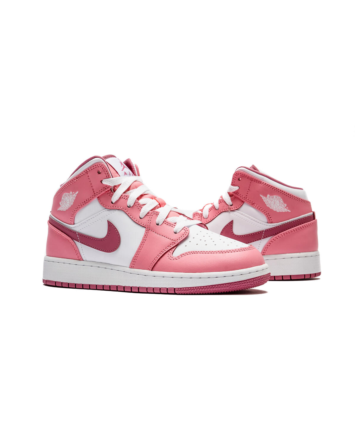 Air Jordan 1 Mid (GS) - Coral Chalk/Desert Berry/White - Image 33