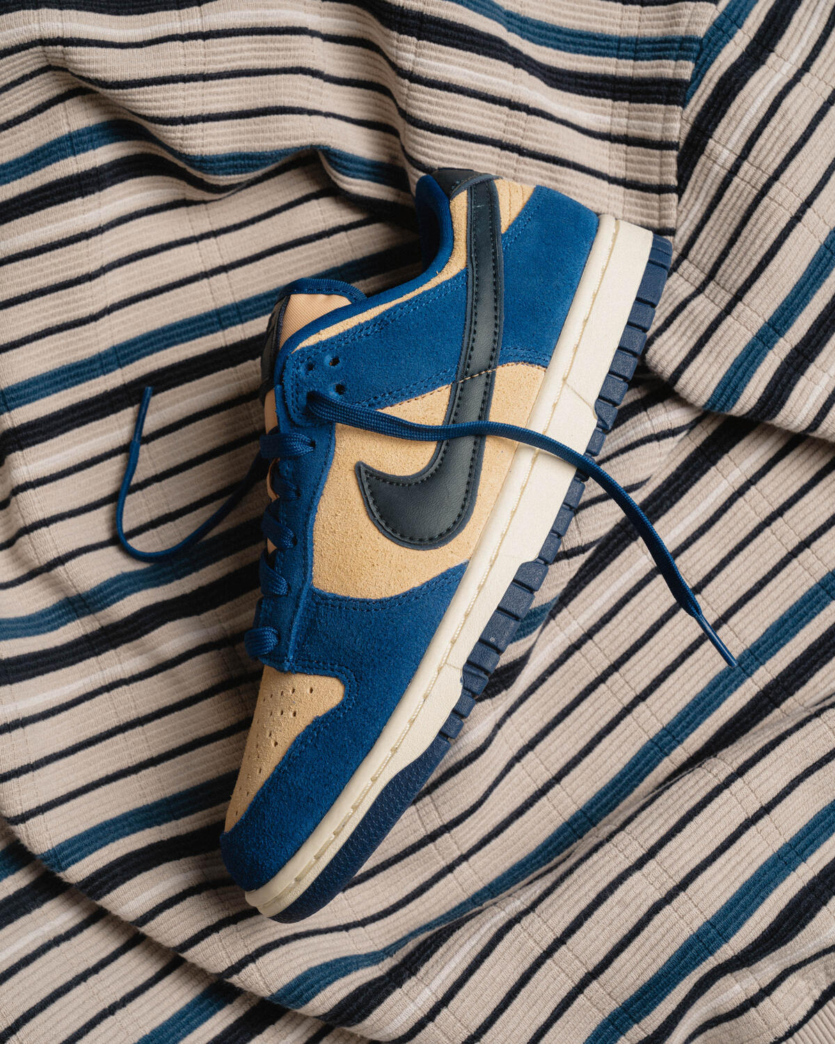 Nike Dunk Low Blue Suede (Women's) - Image 23