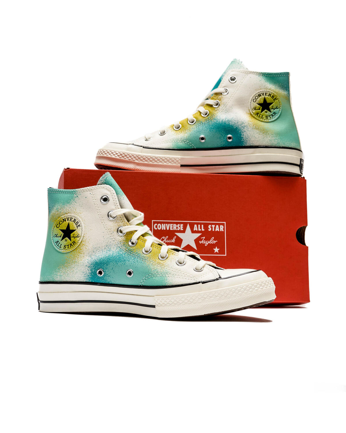 Converse Chuck 70 Hi Egret / Cyber Teal - Image 6