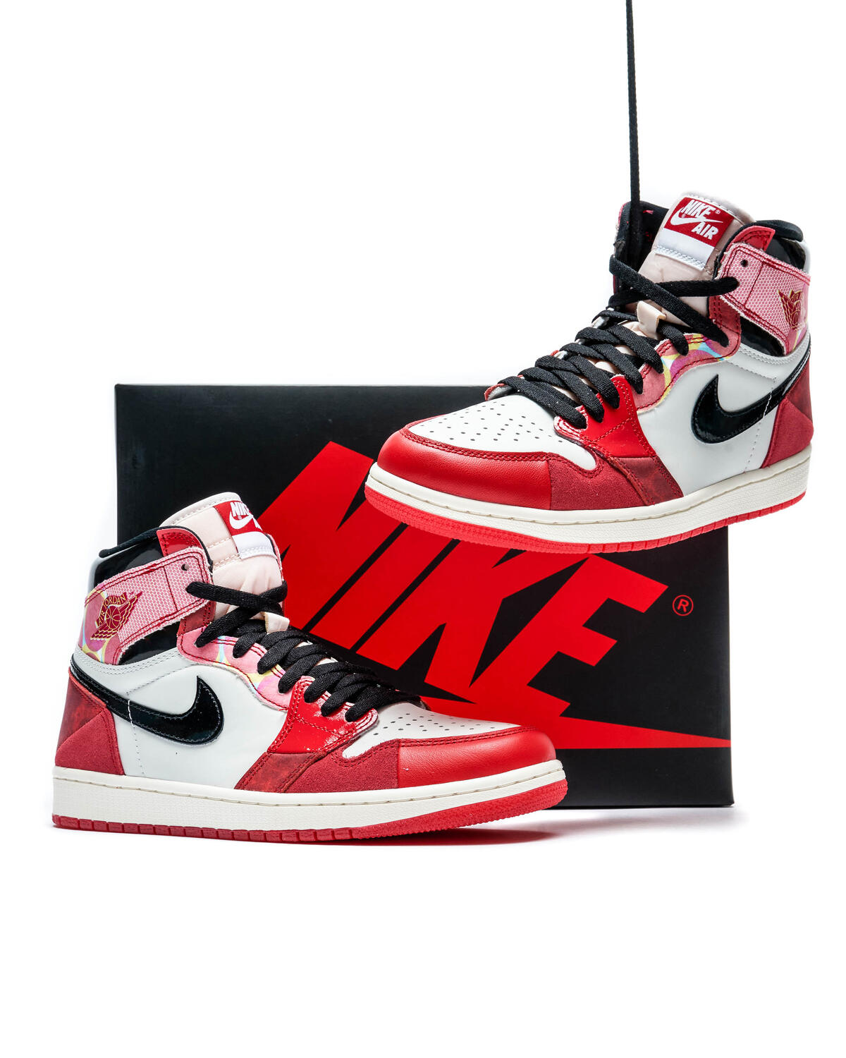 Air Jordan 1 High OG Next Chapter Grade School Lifestyle Shoe - White/Red - Image 6