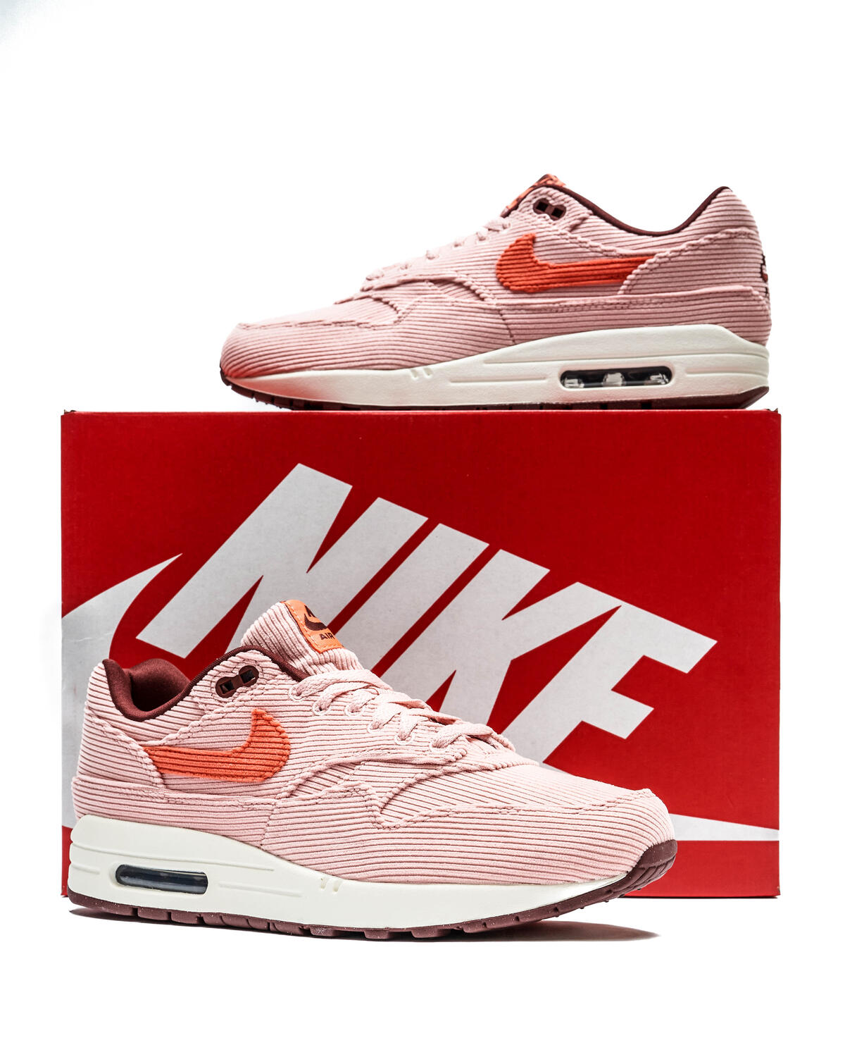 Nike Air Max 1 PRM - Coral Stardust / Bright Coral / Oxen Brown - Image 16