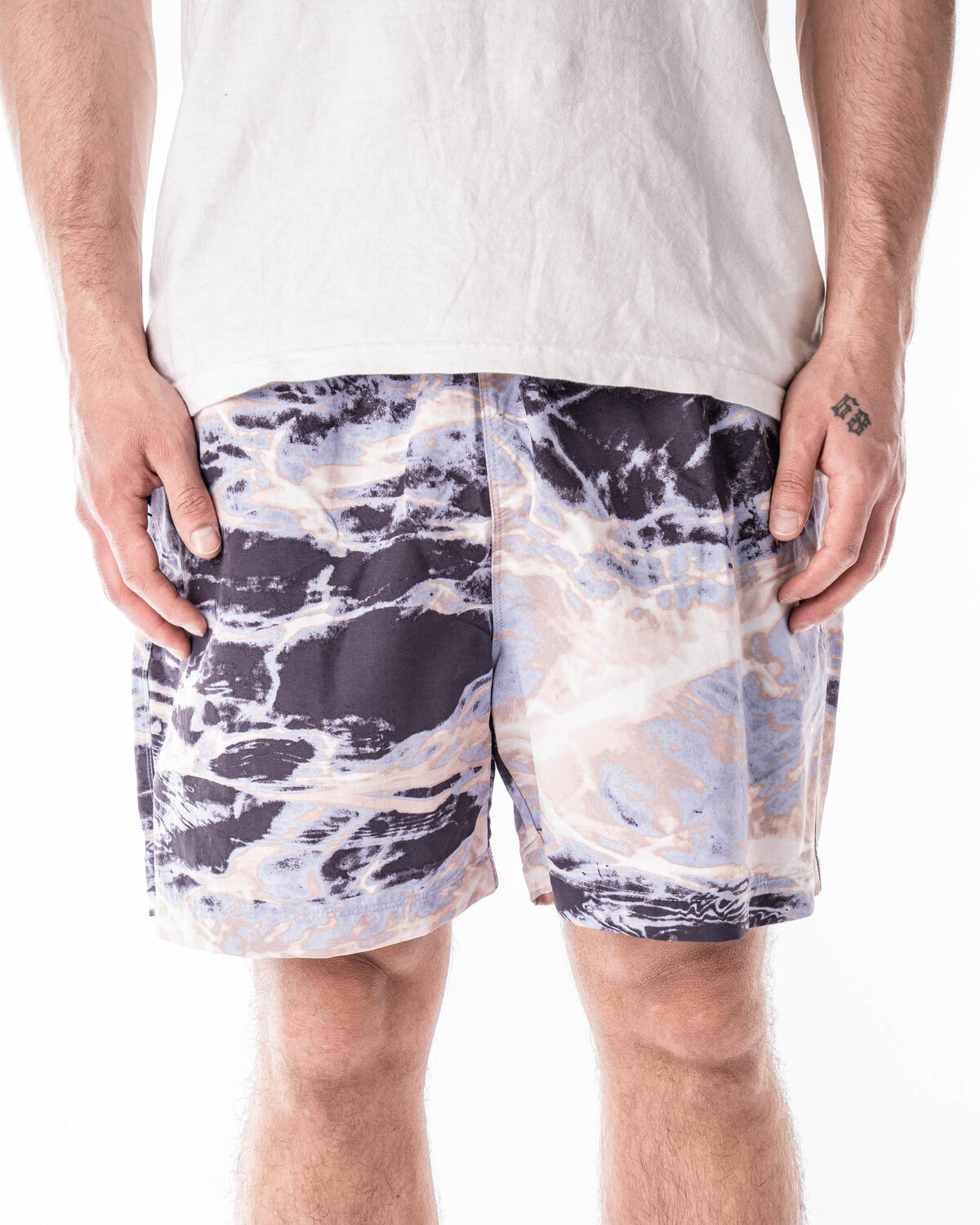 Nike ACG All Over Print Trail Shorts Pink Oxford / Gridiron / Summit White - Image 3