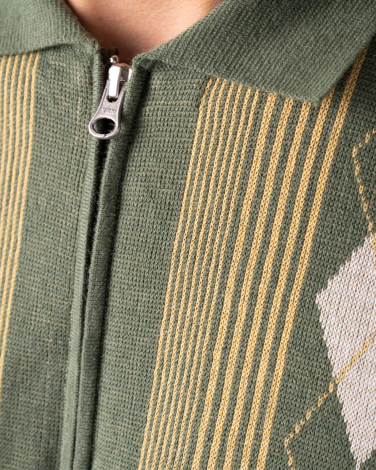 Beamsplus Zip Knit Polo Stripe - Image 5