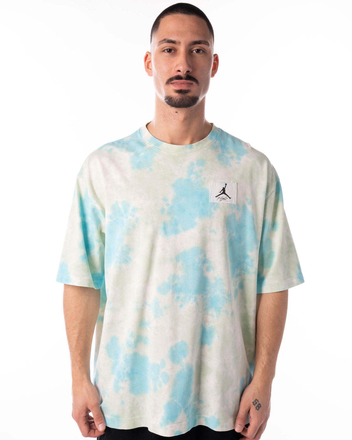 Jordan Essentials Oversized S/S Tee (Pale Ivory/Pistachio Frost/Bleached Aqua) - Image 6