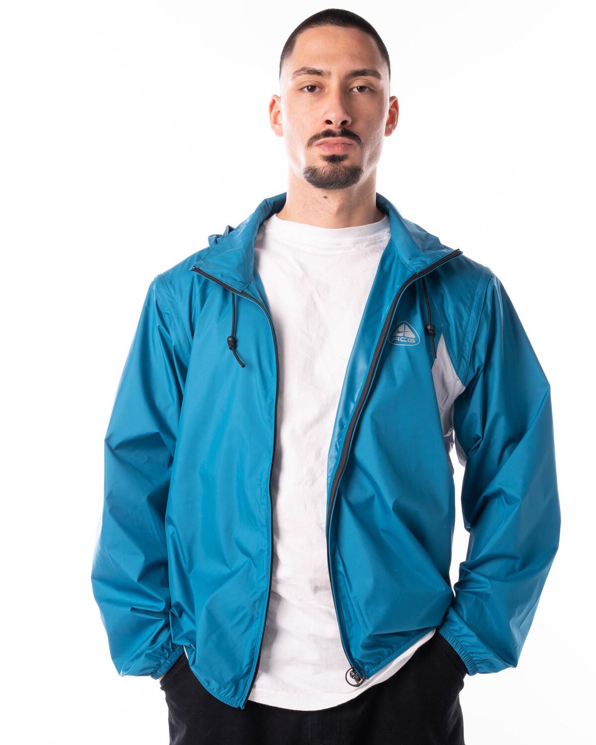 Nike ACG Oregon Series Micro Shell Jacket Green Abyss / Black / Wolf Grey - Image 10