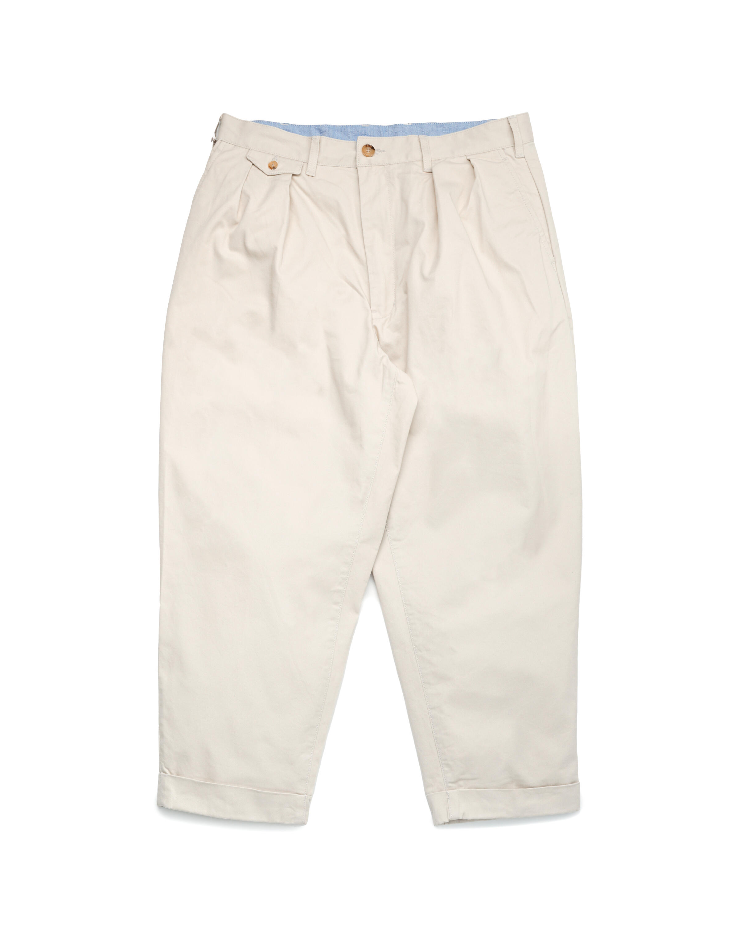 Beams+ 2 Pleats Twill