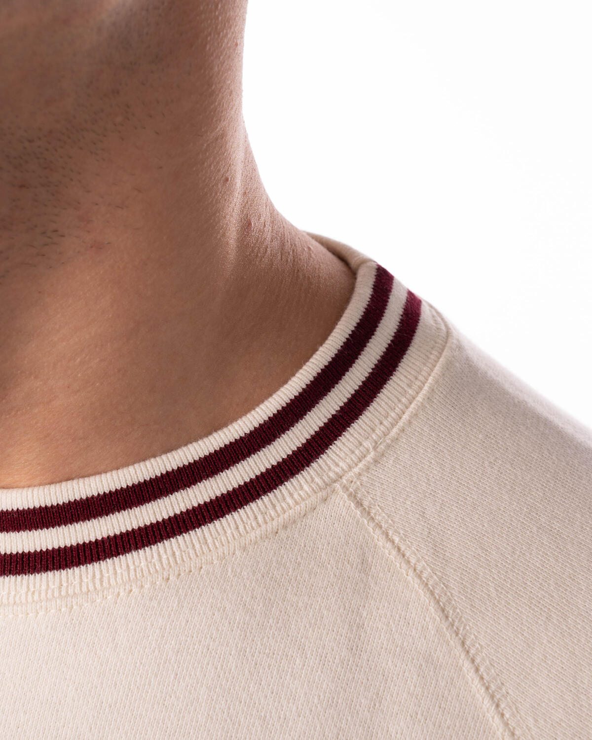 Beamsplus Short Sleeve Sweat Rib Line Print T-Shirt - Image 6