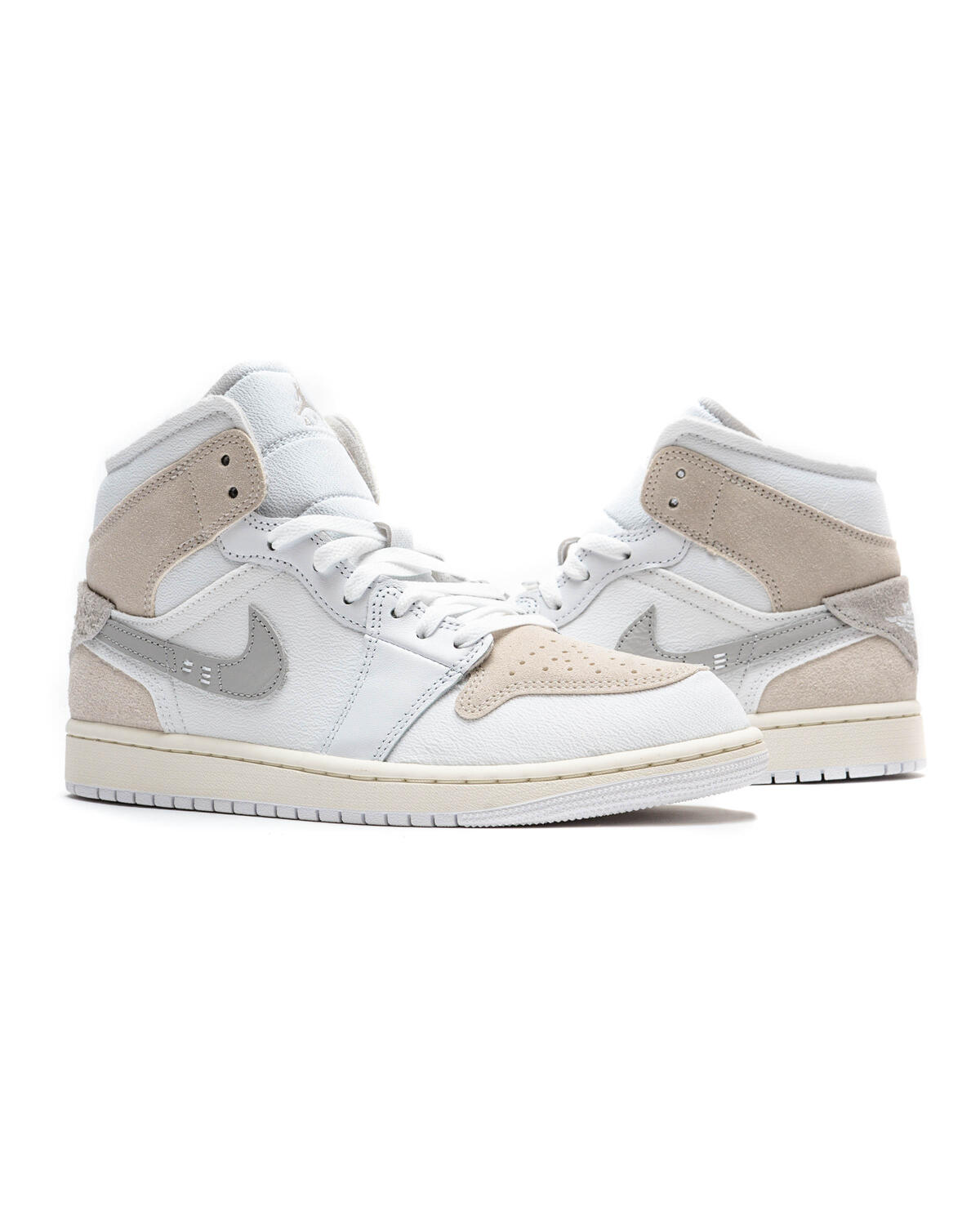 Air Jordan 1 Mid SE Craft White/Light Orewood Brown/Tech Grey - Image 28