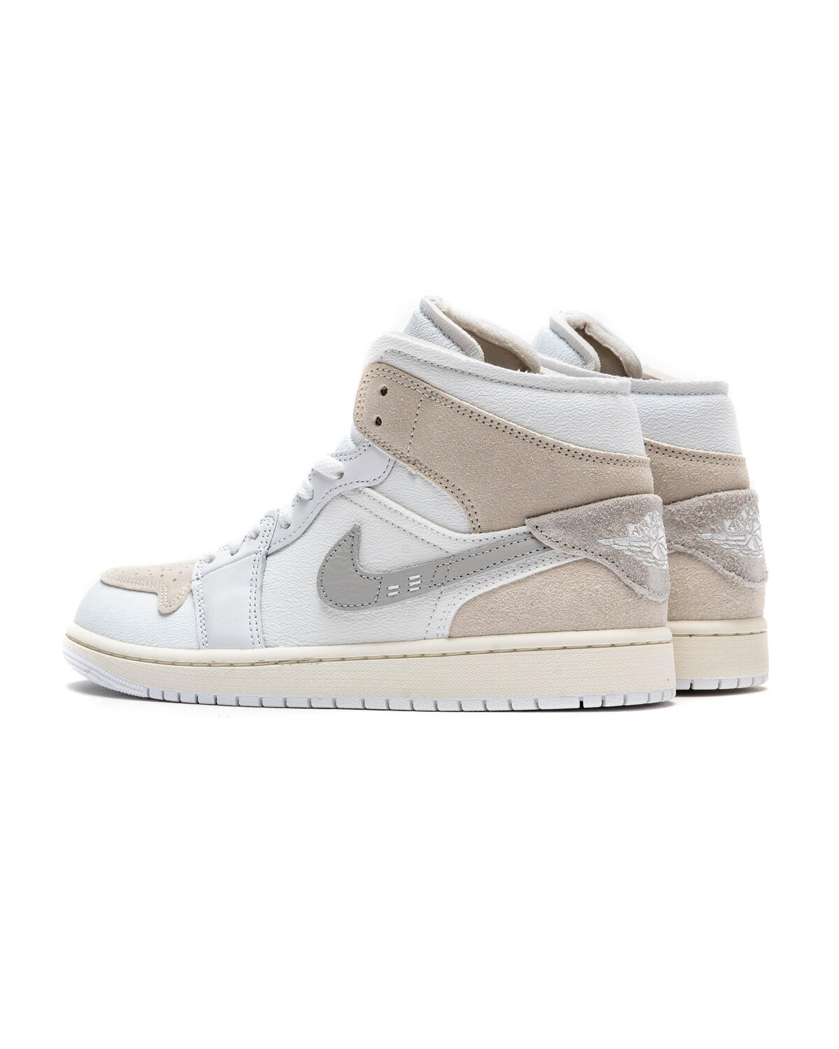 Air Jordan 1 Mid SE Craft White/Light Orewood Brown/Tech Grey - Image 27