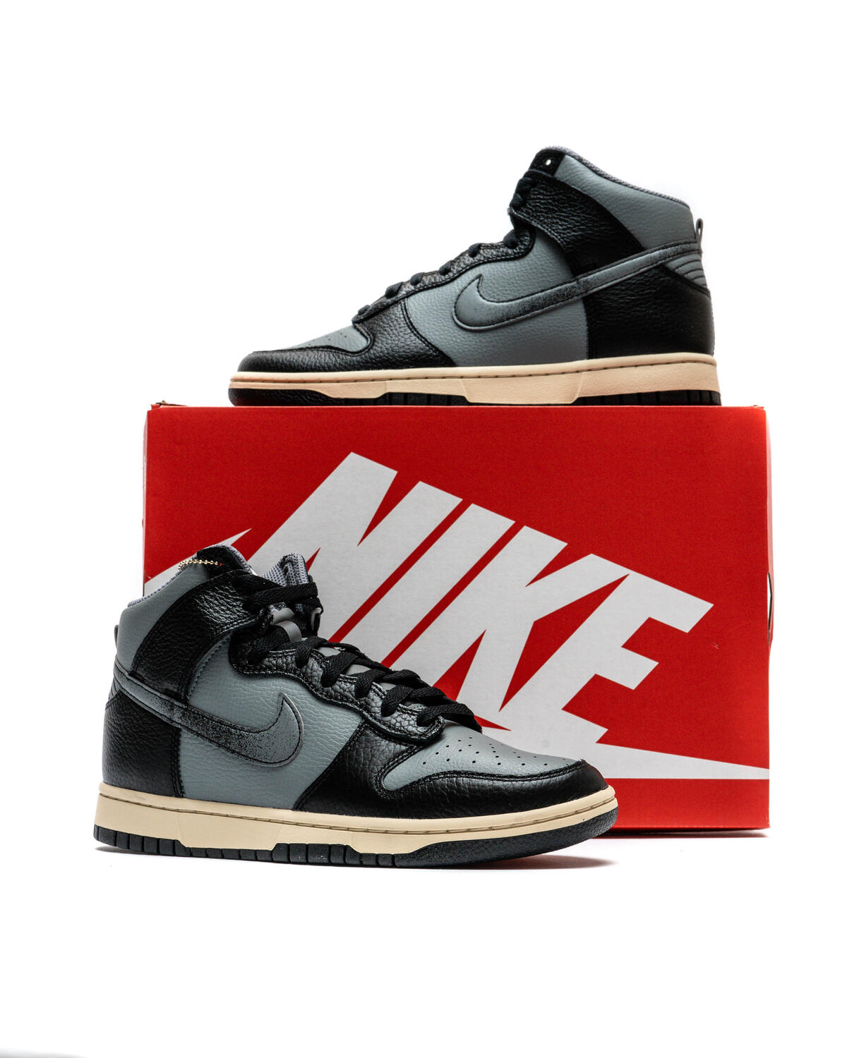 Nike Dunk High Smoke Grey/Black/Beach - Image 6